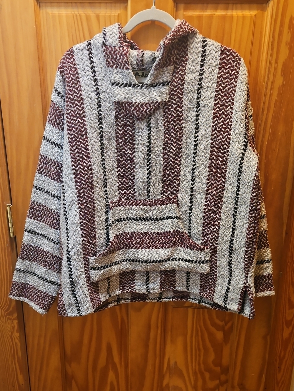 Baja-Style Hooded Pullover Sweater
